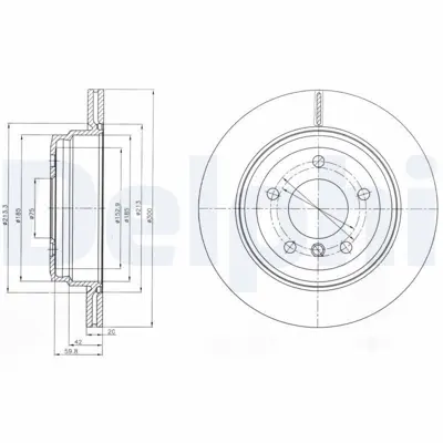 DELPHI BG4243C Fren Diski Arka Croma 05> - Vectra C 02> Signum 02> - 9 3 02> Duz 278mm 34216764653