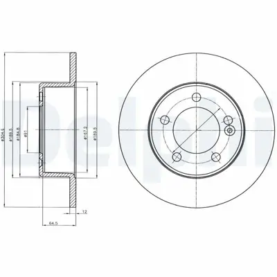 DELPHI BG4321 Arka Fren Aynası Master Iıı Movano 2,3dcı 10> (Tek Teker) 4419362