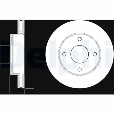 DELPHI BG4651C Fren Dıskı (Cıftlı Paket)   Boyalı Delıklı Ã–n Nv20010-2009 > D02063LG0B