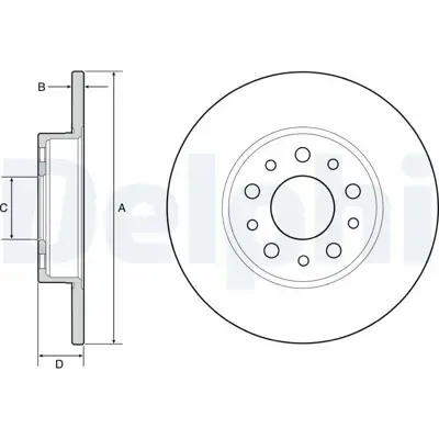 DELPHI BG4655C Fren Aynası Arka 51885409