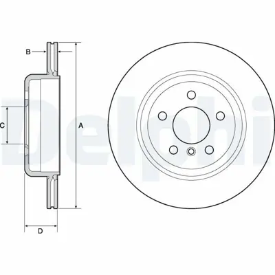 DELPHI BG4664C Fren Diski Arka Havali Bmw E87 E90 E92 F30 F32 F34 F36 E84 34216775287