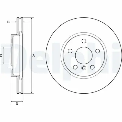 DELPHI BG4777C Fren Dıskı (Cıftlı Paket)   Boyalı Delıklı Ã–n -- Mını  214 216 218 X1 -- Cooper Cooper D Coope 34116866297, 34118835362