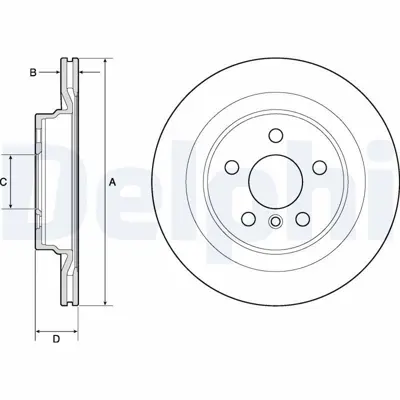DELPHI BG4778C Fren Dıskı (Cıftlı Paket)   Boyalı Delıklı Arka 225 X1 X209-2014 > 34216799369