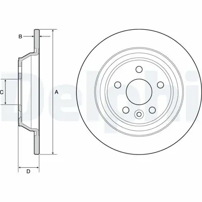 DELPHI BG4804C Arka Dıskk Ayna Ford  Galaxy  15> S-Max 15> E1GC2A315BC