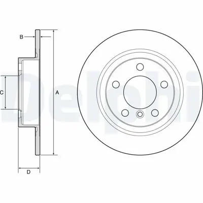 DELPHI BG4916C Fren Dıskı Arka Mını R60 12>16 34219808513