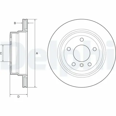 DELPHI BG4946C Fren Dıskı (Cıftlı Paket)   Boyalı Delıklı Arka 12310-2007 > 34216855236
