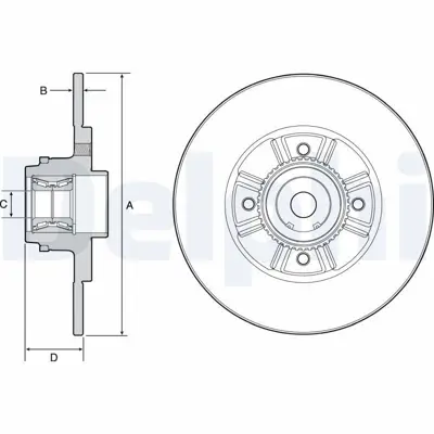 DELPHI BG9114RS Arka Fren Aynası Clıo Iı-Mgn I-R19-1.8-2.0 16v (238x8x4dl) 7701208054
