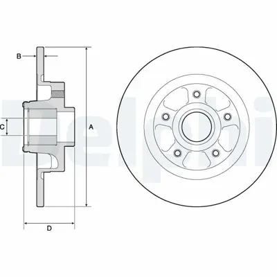 DELPHI BG9132RS Fren Aynası Arka 8660003523