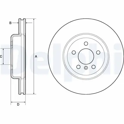 DELPHI BG9154C Fren Dıskı On Bmw F06 F10 F11 F12 F13  34116775277