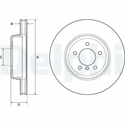 DELPHI BG9159C Fren Dıskı (Teklı Paket)   Boyalı Delıklı Ã–n Z401-2009 > 34116782593