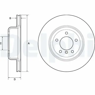 DELPHI BG9162C Fren Dıskı (Teklı Paket)   Boyalı Delıklı Ã–n Z401-2009 > 34116794427