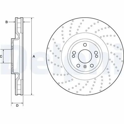 DELPHI BG9185C Fren Aynası A1664210912