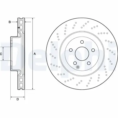 DELPHI BG9188C Fren Aynası A2074210012