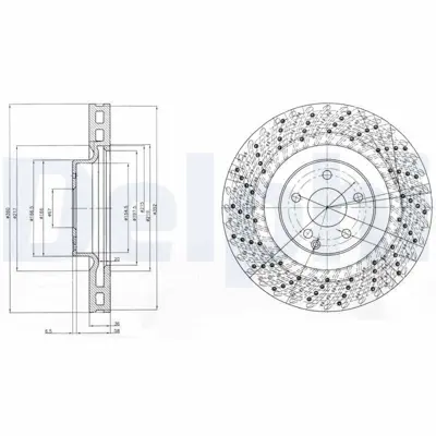 DELPHI BG9878 Fren Dıskı (Teklı Paket) Delıklı Ã–n E55 Sl55 Sl60004-2002 > A2304210712