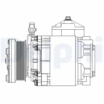 DELPHI CS20525 Klima Kompresor Komple Ford Transıt Connect 07> 13 1494719