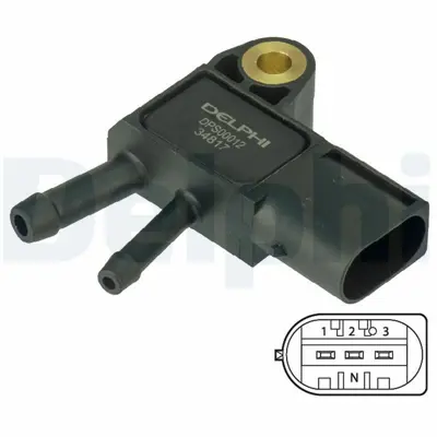 DELPHI DPS00012 Basınc Sensoru (Om640, Om642, Om646) W204 07>14 C219 05>10 W212 09>16 C207 09>16 W221 09>13 Vıano W6 61539528