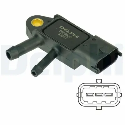 DELPHI DPS00016 Dpf Sensor - Nıssan Qashqaı X-Traıl  Renault Koleos 02-07> 22771JG70A, 8200469905