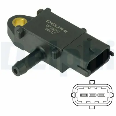 DELPHI DPS00017 Egzoz Gazı Basınc Sensoru Merıva A Astra H Corsa C Astra J Merıva B Corsa D Mokka 55566186