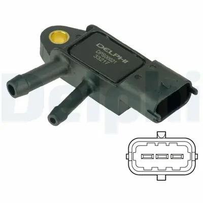 DELPHI DPS00021 Dpf Sensor Volvo C30 10>15 C70 10>13 S40 Iı 10>12 S60 Iı 10>14 S80 Iı 10> V50 10>12 31293659