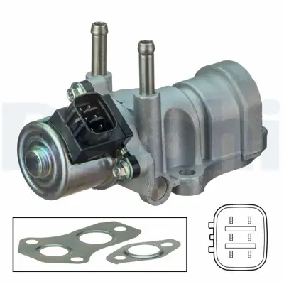 DELPHI EG10440-12B1 Egr Valfı Corolla 2,0 D4d 02-07 Avensıs 2,0 D4d 03-08 T25 Kasa 2562027090
