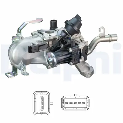 DELPHI EG10452-12B1 Egr Valfı Berlıngo C3 C4 C5 C Elysee 08-25> 1618LN, 36001487, 9671187780, AV6Q9U433AA