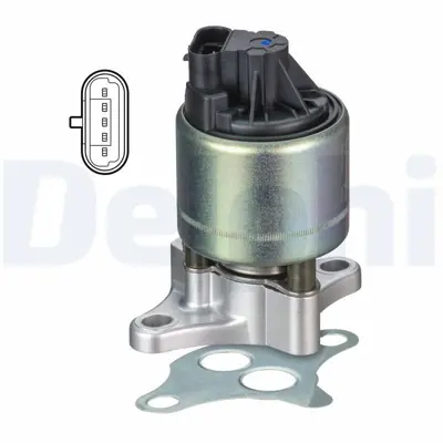 DELPHI EG10545-12B1 Egr Valfi Chevrolet Spark 1.0-Kalos 1.2 8v 10794107, 15304, 1628JF, 17094050, 17094107, 17095217, 17095232, 17096243, 17097086, 17098055