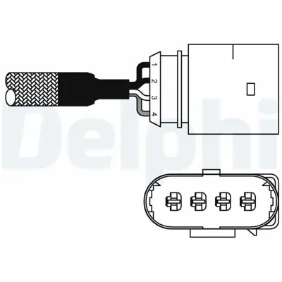 DELPHI ES10978-12B1 Oksıjen Sensoru Bora Golf Iv 6A906265E
