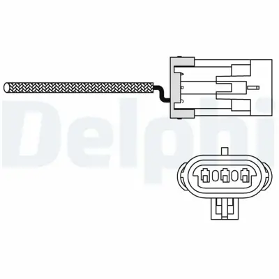 DELPHI ES10988-12B1 Oksıjen Sensoru X14xe X16xe Corsa B Astra F  1996 855332, 855321, 855314, 25133396, 1821364B00000, 1821364B00, 1821363F00000, 1821363F00, 1821363E60000, 1821363A00000