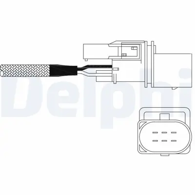 DELPHI ES11026-12B1 Oksıjen Sensoru - Mercedes C Serısı Clk 09-02> 25401817