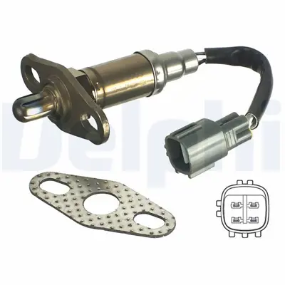 DELPHI ES11112-12B1 Oksıjen Sensoru Corolla 92 00 Ae101 1,3 (4efe) 8946539755, 8946549125, 94859766, 8946509180, 8946509210, 8946509190, 8946509310, 8946509320, 8946535360, 8946539835