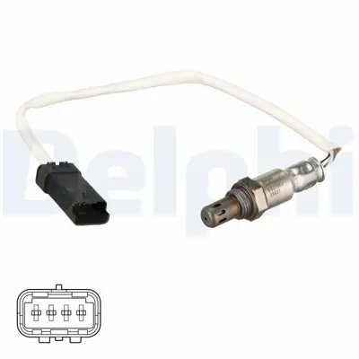 DELPHI ES20164-12B1 Oksıjen Sensoru Lambda Sondası (4 Kutuplu 1700mm) Passat 00>12 A4 99>01 A6 98>05 A8 99>05 Superb 02> 78906265M