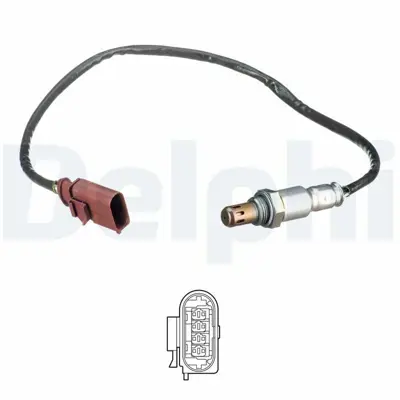 DELPHI ES21089-12B1 Oksıjen Sensoru Katalızor Oncesı Golf A3 13> Octavıa 13> Cxsa Czca Cjzb Cjza 4E906262