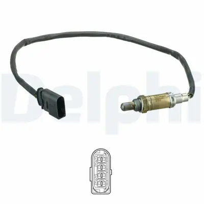 DELPHI ES21120-12B1 Lambda Sensoru 97> Golf4 Polo 1.4 16v 605mm