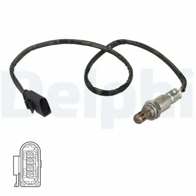 DELPHI ES21129-12B1 Lambda Sensoru 17> Polo A1 Ibıza Chzj-Dkja-Dkrf-Dxua-Chzl-Dkla-Dlac-Dxta 1.0tsı 4E906262ER