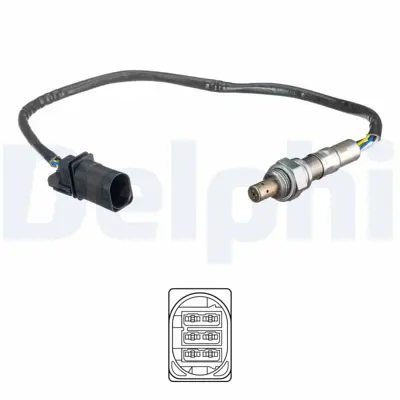 DELPHI ES21132-12B1 Oksıjen Sensoru Lza07-V3 Lambda Sensoru Polo Hb 07> 1.4 16v 75hp Bky Motor 36906262T