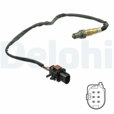 DELPHI ES21171-12B1 Oksijen Sensoru Ford C-Max Ii (Dxa-Cb7, Dxa-Ceu) 1.0 Ecoboost 10>15 Focus Iii 11>17 F1FA9Y460CA