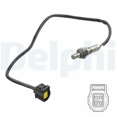 DELPHI ES21342-12B1 Oksıjen Sensoru (Katalızator Sonrası) W204 11>14 W212 09>13 C207 10>13 R172 11> 85423918, 85426218, 85427818, 56029049AA, 7B0906262A, 7B0906262B, 7B0906265A, 5149169AA, 5149170AA, 5149171AA