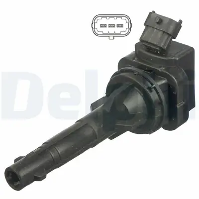 DELPHI GN10203-12B1 Ateşleme Bobini Corolla 1.4 1.6 Vvt I (3zz Fe - 4zz Fe) 3 Pin Cadic 45010017 90080-19017