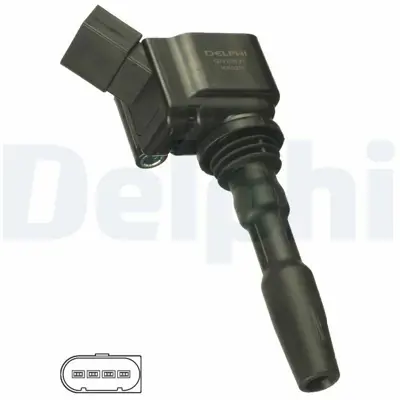 DELPHI GN10631-12B1 Ateşleme Bobini Golf Vıı-Beetle-A3 1.2-1.4 Tsi-Jetta Iv-Passat-A1-Q3 1.4 Tsi-Polo 1.0-1.2-1.4 Tsi 04C905110D