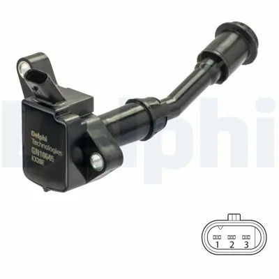 DELPHI GN10645-12B1 Ateşleme Bobini Ford C Max Iı-Focus Iıı-Mondeo V  Kuga Iı 1.5 Ecoboost DS7G12A366BB