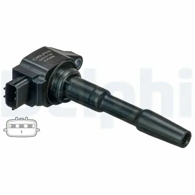 DELPHI GN10798-12B1 Ateşleme Bobini - Dokker, Duster, Lodgy, Logan, Sandero   -- Captur, Clıo, Duster, Grand Scenıc, Kad 224332428R, 2244800Q0F, A2819060000, 2819060000, 8201154128, A2899060000, 2899060000, H8201154128, 134058, BBP8V4701