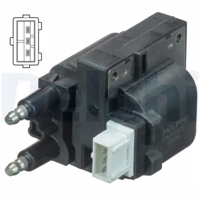DELPHI GN10828-12B1 Ateşleme Bobini    Laguna Megane Megane Scenıc  S40 V40 06-1995 > 06-2004 70863021, 7701041608