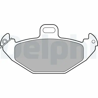 DELPHI LP1252 Arka Fren Balatası Laguna 2.0 16v 2.2 1.9 Dcı Gdb1353 8671016192
