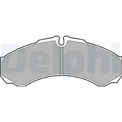 DELPHI LP1616 On - Arka Fren Balatası Iveco Daıly 30,8 - 35,8 - 35,10 - 35,12 - 40,10 - 49,10 - 49,12 - 59,10 - 59,12 99 2996532