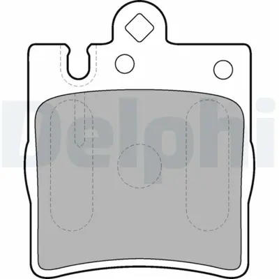 DELPHI LP1618 Fren Balatası Arka Mercedes C180 C200 C220 C230 C240 C270 C30 C32 C320 C350 Clc230 Clc35 A0054201920