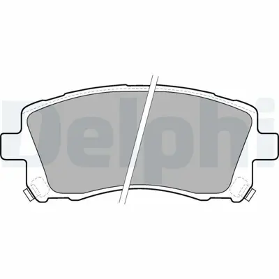 DELPHI LP1663 Fren Balatası On Subaru Forester Impreza Legacy Outback 06-1996 > 10-2003 26296AE220, MN116286