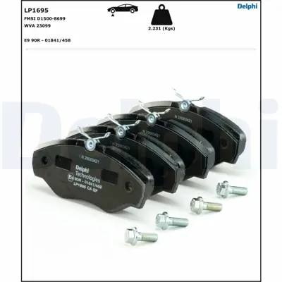 DELPHI LP1695 Ön Balata Trafıc 3.01 06 Vıvaro 8.01 06 Prımastar 01 06 4106000QAE
