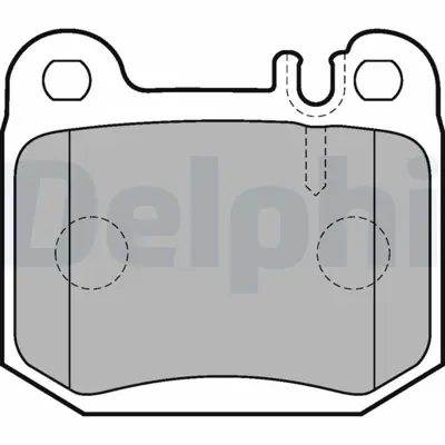 DELPHI LP1705 Fren Balatası Arka  Ml270 Ml320 Ml350 Ml400 Ml430 Ml500 Ml55 01-1998 > 06-2005 A1634201120