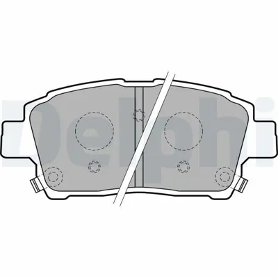 DELPHI LP1742 On Fren Balatası Toyota Yarıs 2002-2006 Corolla Verso Vvt-I 2001-> 44650D020