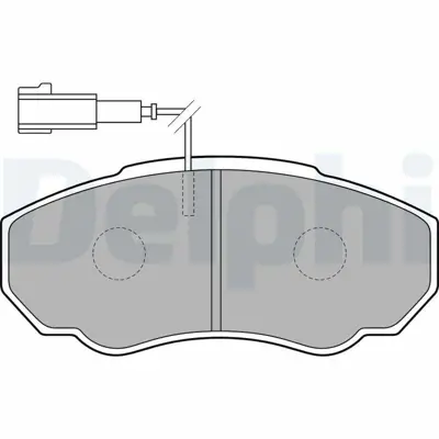 DELPHI LP1750 On Fren Balatası Boxer Ducato Jumper 2,0hdı 2,0ı 2,2hdı 14q 02 06 425242